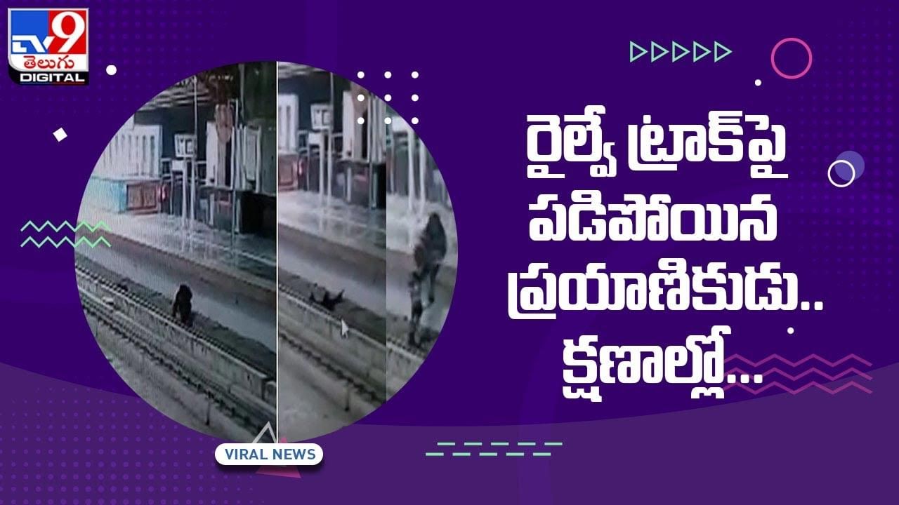 Viral Video: రైల్వే ట్రాక్‌పై పడిపోయిన ప్రయాణికుడు !! క్షణాల్లో !! వీడియో