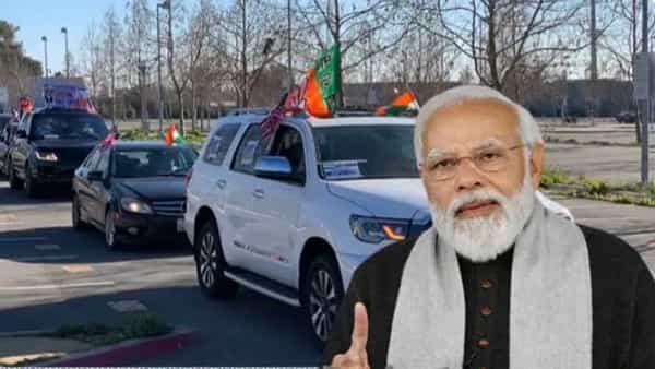NRIs Rallies: అసెంబ్లీ ఎన్నికల కోసం బీజేపీకి ఎన్ఆర్ఐల మద్దతు.. కార్లతో భారీ ర్యాలీ