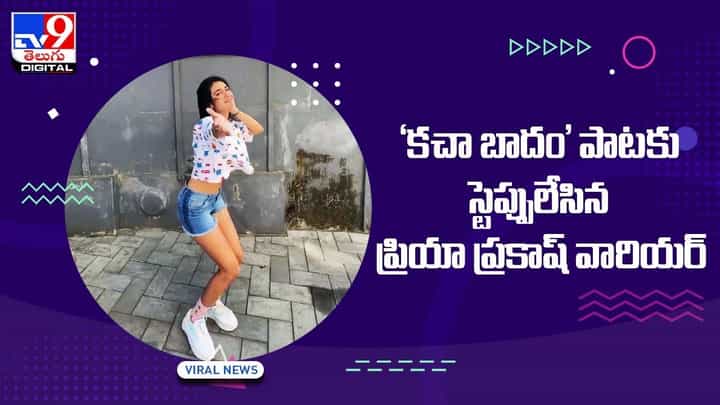 'కచా బాదం' పాటకు స్టెప్పులేసిన ప్రియా ప్రకాష్ వారియర్.. వీడియో 'కచా బాదం' పాటకు స్టెప్పులేసిన ప్రియా ప్రకాష్ వారియర్.. వీడియో