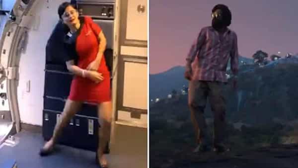 Viral Video: ఎంతో అందంగా శ్రీవల్లి పాటకు డ్యాన్స్ చేస్తున్న ఎయిర్ హోస్టెస్.. కానీ అంతలోనే.. వీడియో వైరల్..