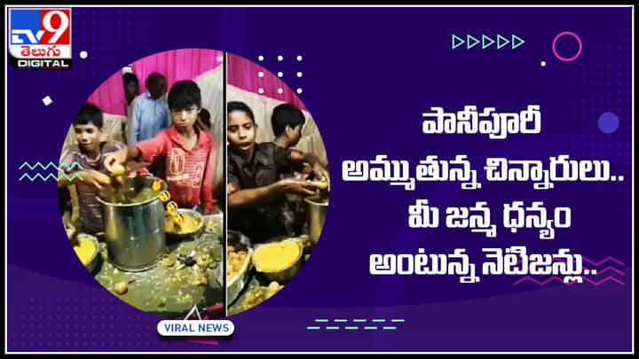 Viral Video: పానీపూరీ అమ్ముతున్న చిన్నారులు.. మీ జన్మ ధన్యం అంటున్న నెటిజన్లు.. సంచలనంగా మారిన వీడియో.. Viral Video: పానీపూరీ అమ్ముతున్న చిన్నారులు.. మీ జన్మ ధన్యం అంటున్న నెటిజన్లు.. సంచలనంగా మారిన వీడియో..