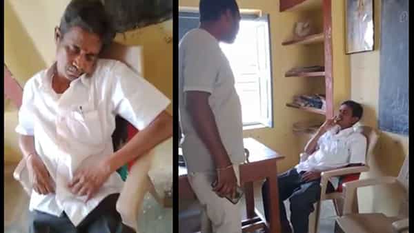 Telangana: తాగివచ్చి స్కూల్లో నిద్రపోతున్న టీచర్.. అడిగినవారికి తలతిక్క సమాధానాలు