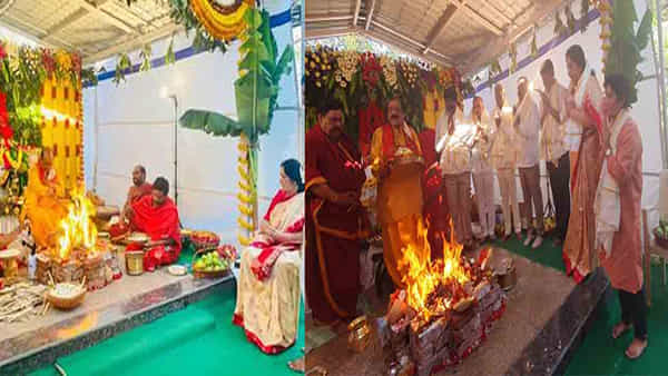 CM KCR: ముఖ్యమంత్రి కేసీఆర్ త్వరగా కోలుకోవాలని.. శాస్త్రోక్తంగా మృత్యుంజయ హోమం నిర్వహించిన మంత్రి..