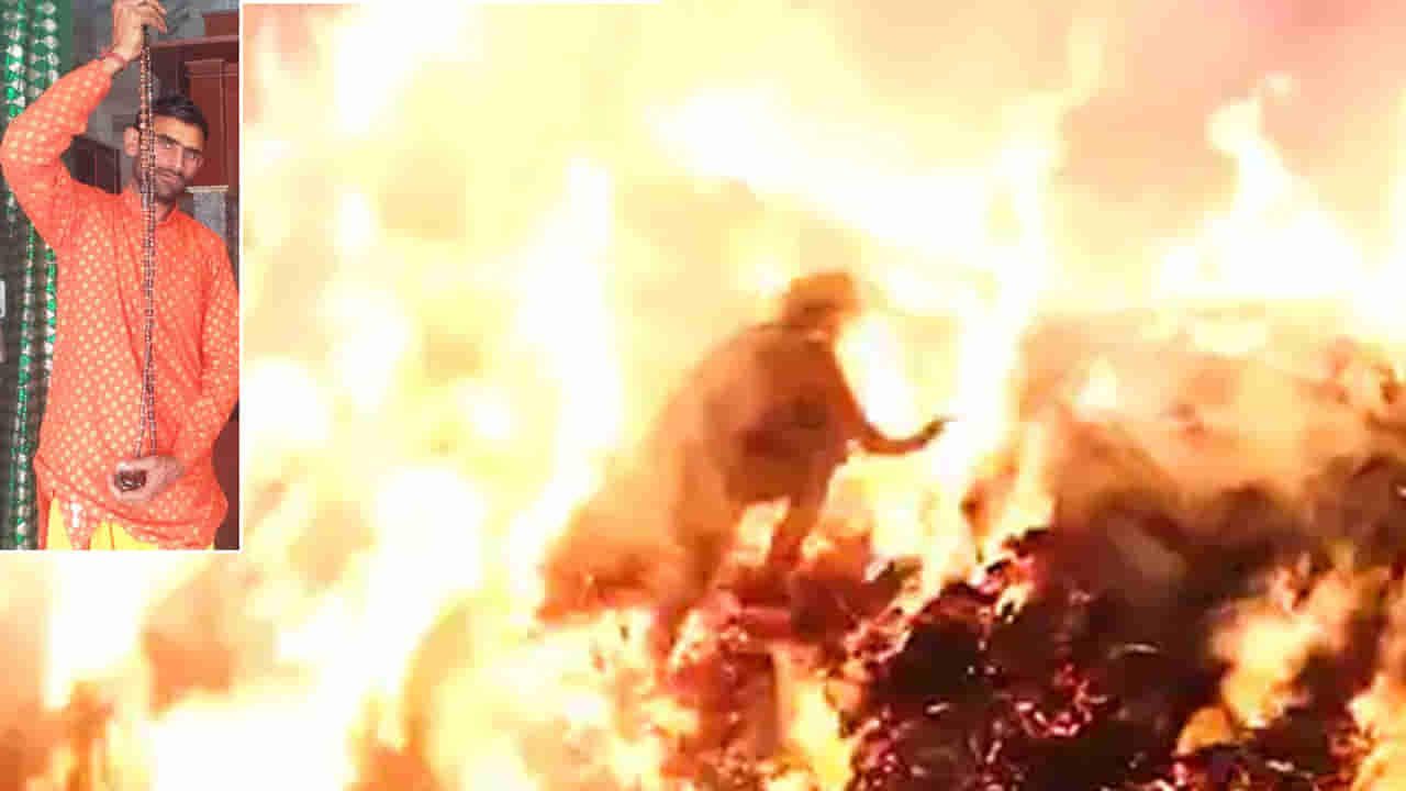 Viral Video: హోలికా దహన్‌‌లో భక్తుడి అగ్ని స్నానం.. ఒళ్లు గగుర్పొడిచే వీడియో వైరల్..