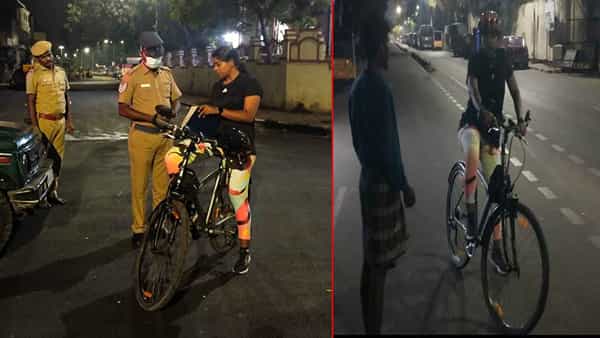 Woman IPS: అర్ధరాత్రి సైకిల్పై మహిళా అధికారిణి హల్చల్.. ఖంగుతిన్న పోలీసులు..!