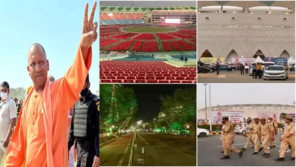 Yogi Swearing-in Ceremony: యోగి ప్రమాణ స్వీకారోత్సవానికి భారీ ఏర్పాట్లు.. సుందరంగా ముస్తాబైన ఏకనా స్టేడియం