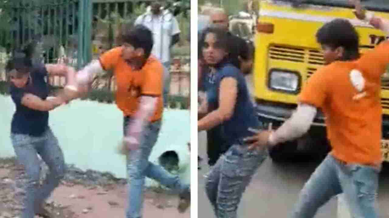 Viral Video: లవర్స్ మధ్య ఫైట్.. మధ్యలో ఎంటరయిన డెలివరీ బాయ్‌.. ఆ తర్వాత షాకింగ్ సీన్