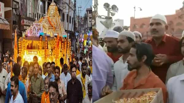 Bhopal: హనుమాన్ శోభాయాత్రలో ముస్లింల పూల వర్షం.. జై హనుమాన్ అంటూ నినాదాలు..
