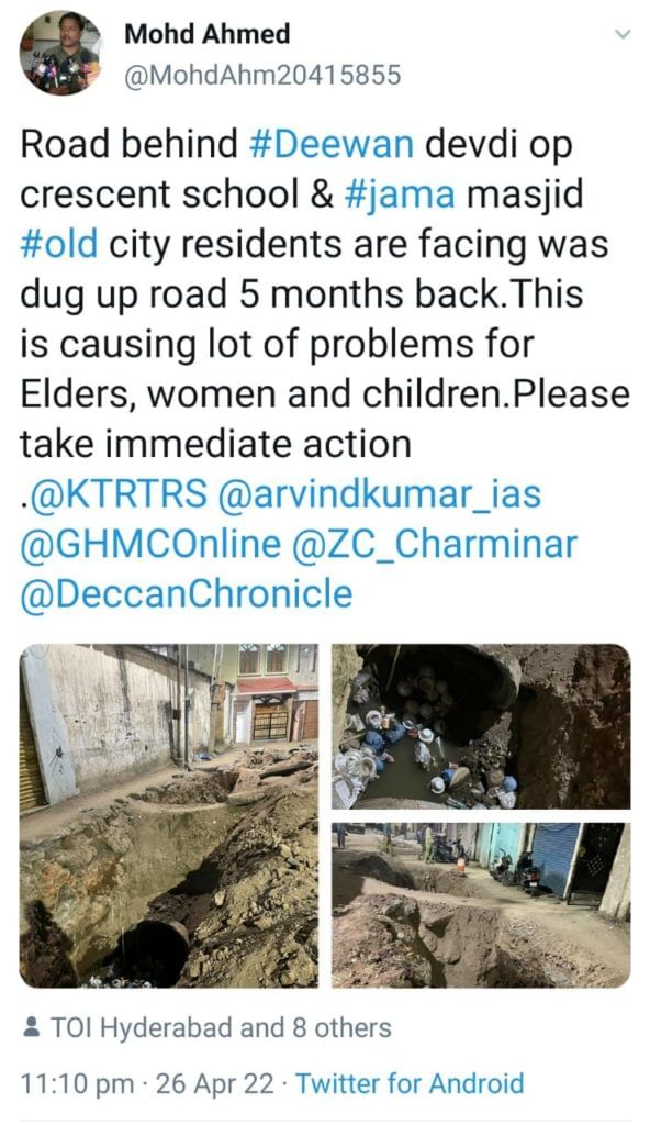 Hyderabad Patabasti Drain