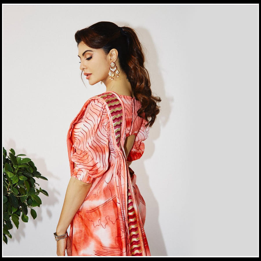 Jacqueline Fernandez:చీరకట్టులో వయ్యారాలు వలకబోస్తున్న బాలీవుడ్ బ్యూటీ 'జాక్వెలిన్ ఫెర్నాండెజ్'..