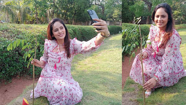 Nandita Swetha: గ్రీన్ ఇండియా ఛాలెంజ్లో భాగంగా మొక్కలు నాటిన అందాల నందిత శ్వేత
