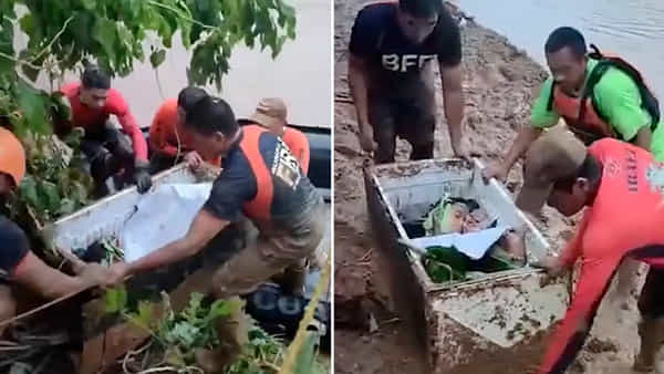 Viral: నదిలో తేలుతోన్న ఐస్ బాక్స్.. తీరా డోర్ ఓపెన్ చేసి చూడగా ఫ్యూజులు ఔట్!