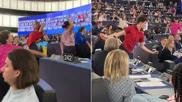 European parliament: పార్లమెంట్లో డ్యాన్స్ ప్రదర్శన.. వైరల్ అవుతున్న వీడియో.. ప్రజల రియాక్షన్ ఇదీ..!