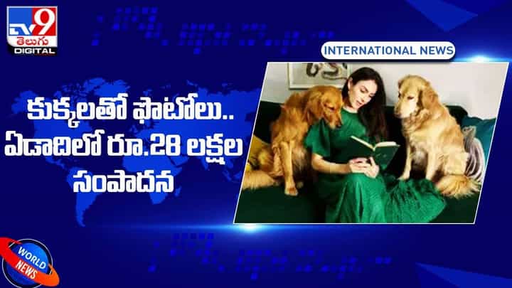 కుక్కలతో ఫొటోలు.. ఏడాదిలో రూ.28 లక్షల సంపాదన కుక్కలతో ఫొటోలు.. ఏడాదిలో రూ.28 లక్షల సంపాదన