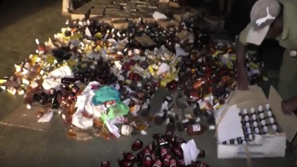 Illegal Liquor Bottles