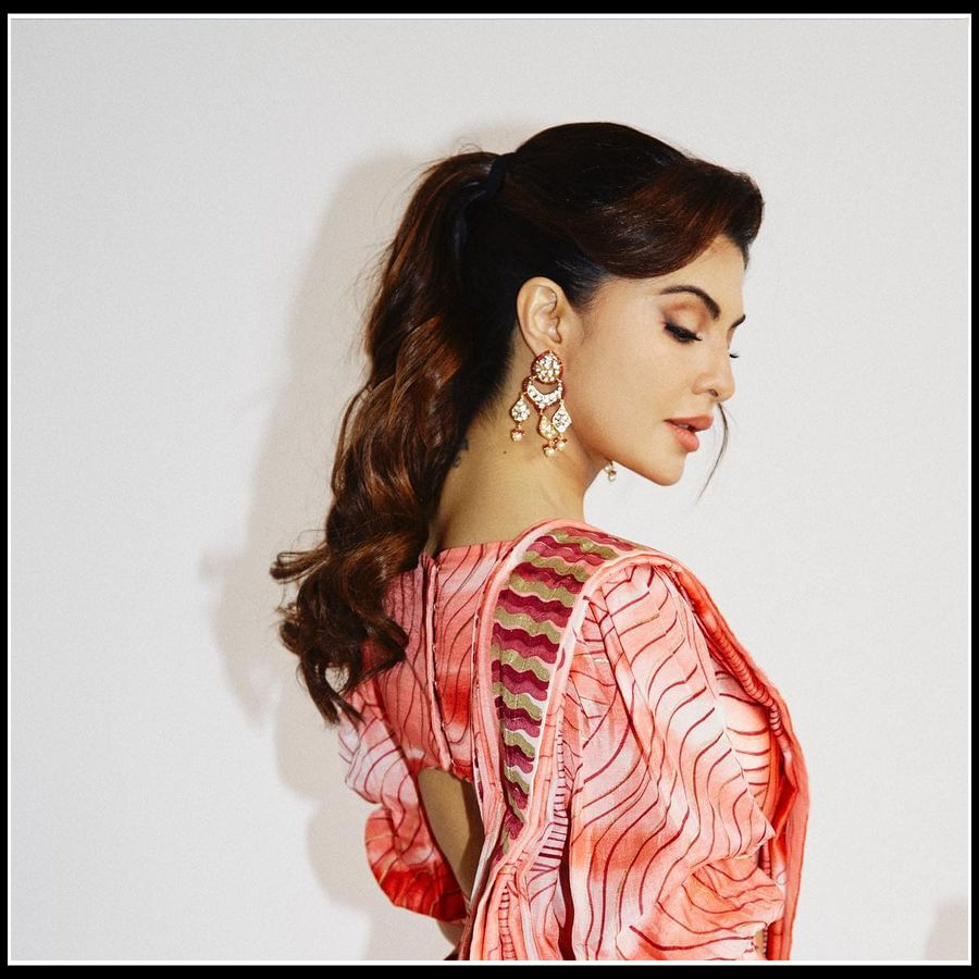 Jacqueline Fernandez:చీరకట్టులో వయ్యారాలు వలకబోస్తున్న బాలీవుడ్ బ్యూటీ 'జాక్వెలిన్‌ ఫెర్నాండెజ్‌'..