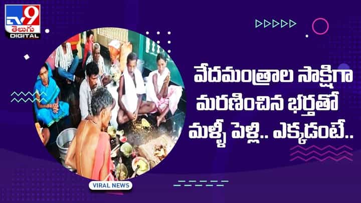 వేదమంత్రాల సాక్షిగా మరణించిన భర్తతో మళ్ళీ పెళ్లి !! ఎక్కడంటే ?? వేదమంత్రాల సాక్షిగా మరణించిన భర్తతో మళ్ళీ పెళ్లి !! ఎక్కడంటే ??
