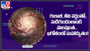 Whirlpool Galaxy: అంతరిక్షంలో మరో అద్భతం.. గులాబీ, నీలి వర్ణంతో సుడిగుండంలాంటి పాలపుంత..