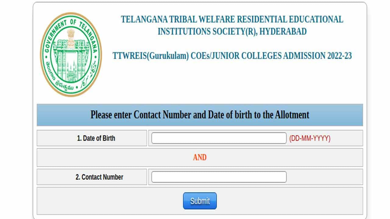 TTWRCOE CET 2022 Results: తెలంగాణ గిరిజన గురుకుల జూనియర్‌ కాలేజీల్లో ప్రవేశాలకు TTWRJC CET 2022 ఫలితాలు విడుదల