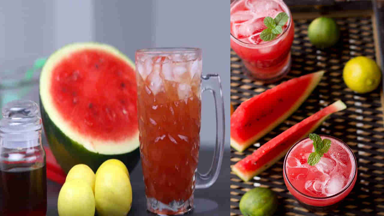 Summer Cool Drink: వేసవి దాహార్తిని తీర్చే చల్లని వెరై టీ రెసిపీ.. పుచ్చకాయ ఐస్ టీ తయారీ