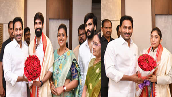 AP CM Jagan: కిడాంబి శ్రీకాంత్, షేక్ జఫ్రీన్లను ఘనంగా సత్కరించిన సీఎం జగన్.. ప్రభుత్వం తరఫున పూర్తి సహాయ సహకారాలు అందిస్తామని భరోసా..