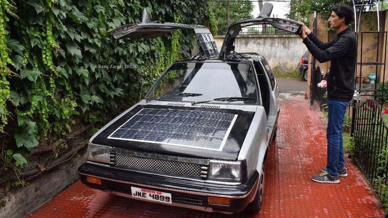 Solar Car: కశ్మీర్‌లో మరో ఎలాన్ మస్క్.. పైసా ఖర్చు లేకుండా సూర్యరశ్మితో నడిచే కారు సృష్టి