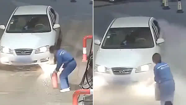 Viral Video: పెట్రోల్ బంకులో బీభత్సం.. ధైర్యం ప్రదర్శించిన మహిళా ఉద్యోగి.. కానీ, వీడియో చూశారంటే పొట్టచెక్కలే!