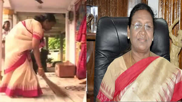 Draupadi Murmu: ఎన్డీఏ రాష్ట్రపతి అభ్యర్థి సింప్లిసిటీ చూశారా.. స్వయంగా చీపురు పట్టి. వైరల్ అవుతోన్న వీడియో..