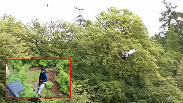 Viral Video: గిన్నిస్ బుక్లో రికార్డ్ కోసం ఓ వ్యక్తి సాహసం.. 24 గంటల్లో 765 సార్లు బంగీ జంప్.. వీడియో వైరల్