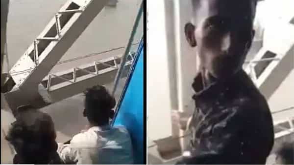 Viral Video: అరే ఏంట్రా ఇది.. ఉన్నట్లుండి నదిలోంచి ఊడిపడ్డ రియల్ స్పైడర్ మ్యాన్.. ట్రైన్ ప్యాసింజర్కు సర్ప్రైజ్ షాక్ ఇచ్చాడు..!