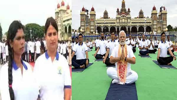 Yoga Celebrations: ఇక్కడ జరిగిన యోగా వేడుకలు ప్రత్యేకం.. ప్రధాని మోడీతో కలిసి ట్రాన్సజెండర్స్, అనాథపిల్లల యోగా..
