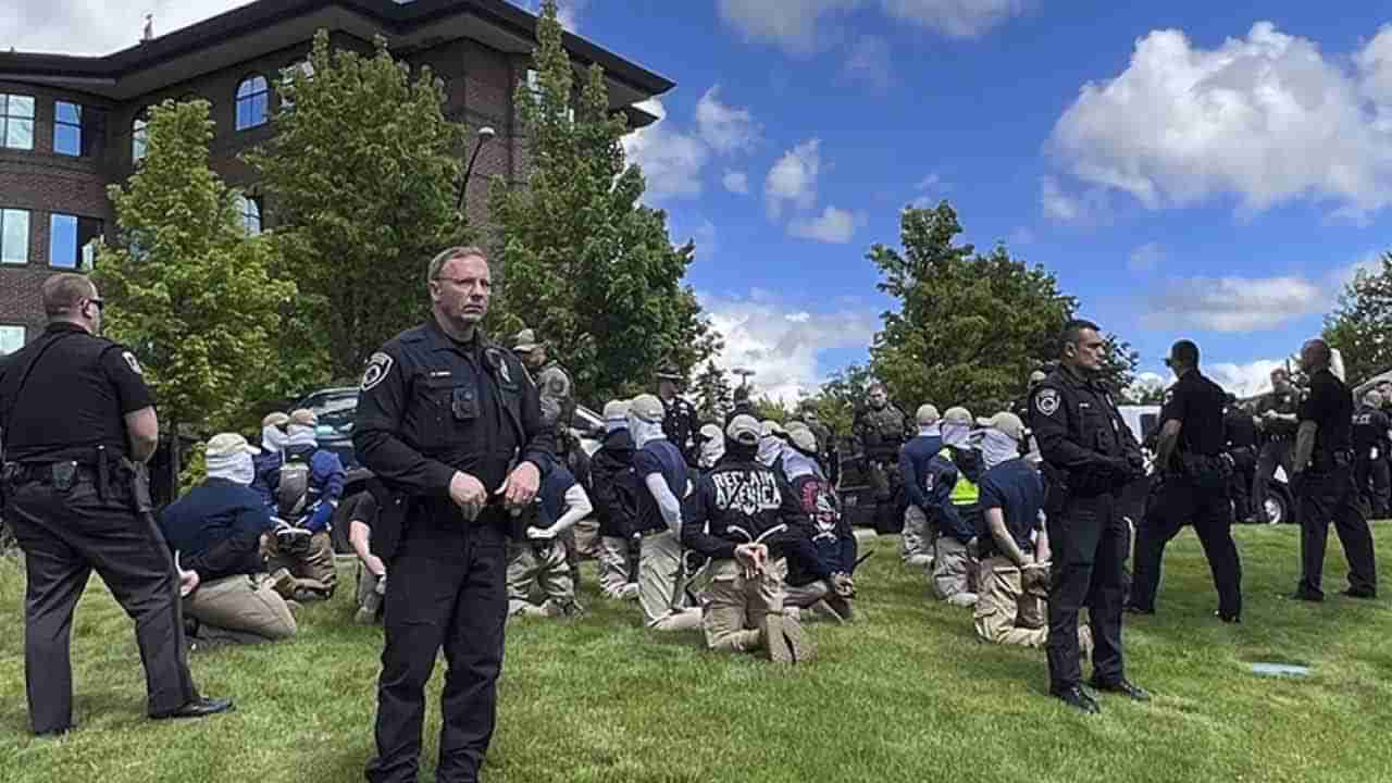 US Patriot Front: అమెరికాలో భారీ కుట్రను భగ్నం చేసిన పోలీసులు.. 31 మంది అరెస్ట్..