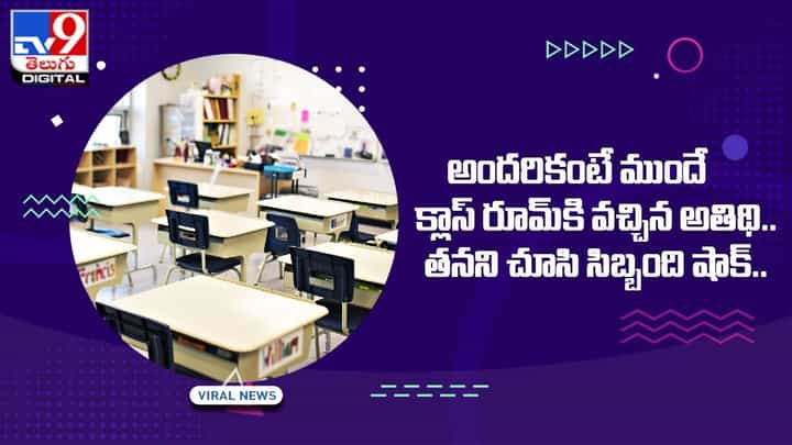 అందరికంటే ముందే క్లాస్ రూమ్కి వచ్చిన అతిథి !! తనని చూసి సిబ్బంది షాక్ !! అందరికంటే ముందే క్లాస్ రూమ్కి వచ్చిన అతిథి !! తనని చూసి సిబ్బంది షాక్ !!