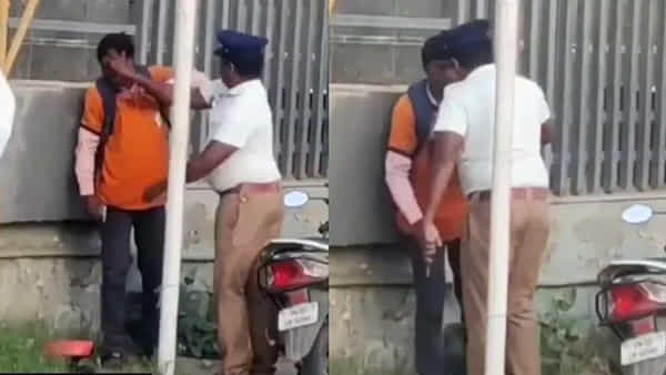 Traffic Police: ఫుడ్డెలివరీ బాయ్ చెంప చెల్లుమనిపించిన కానిస్టేబుల్.. ఆ తర్వాతే అసలు ట్విస్ట్!