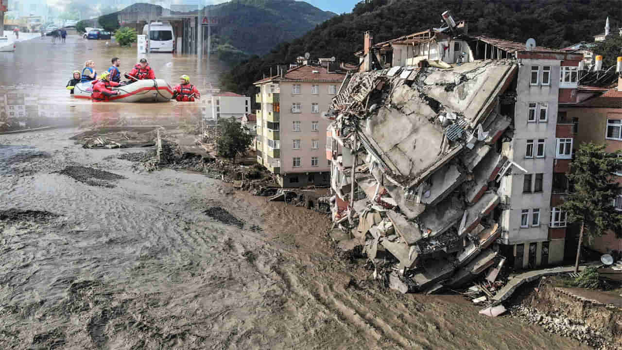 Turkey Floods: ఐదు ప్రావిన్స్‌లను తీవ్రంగా దెబ్బ తీసిన వరదలు.. నేలమట్టమైన భవనాలు!