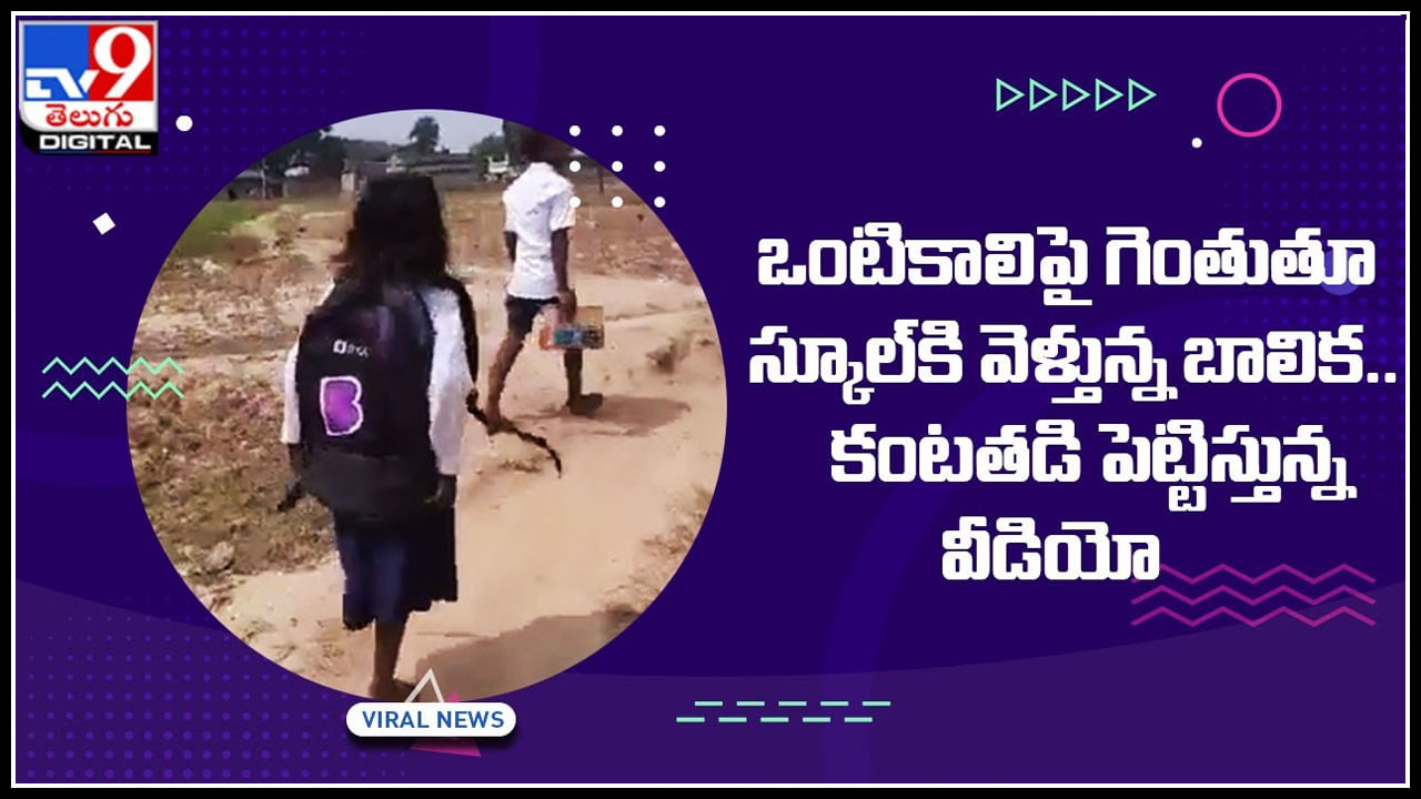 Viral video: ఒంటికాలిపై స్కూల్కు..కంటతడి పెట్టిస్తున్న దివ్యాంగ విద్యార్థిని వీడియో.. Viral video: ఒంటికాలిపై స్కూల్కు..కంటతడి పెట్టిస్తున్న దివ్యాంగ విద్యార్థిని వీడియో..