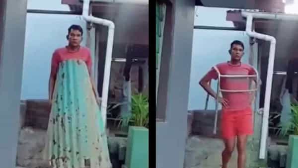 Viral Video: ఓ వ్యక్తి కుర్చీ, బెడ్, నిచ్చెనలతో విచిత్రమైన ఫ్యాషన్ షో.. నెట్టింట వైరల్ అవుతున్న ఫన్నీ వీడియో
