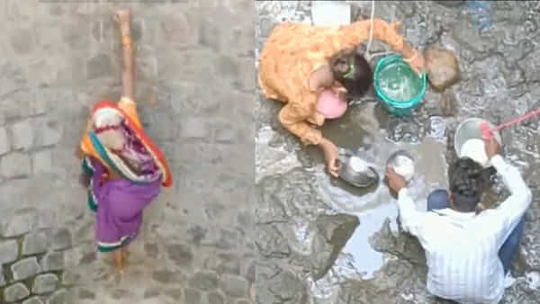 Viral Video: గుక్కెడు నీటి కోసం ప్రాణాలు పణంగా పెడుతున్నారు.. సోషల్ మీడియాను షేక్ చేస్తోన్న వీడియో..