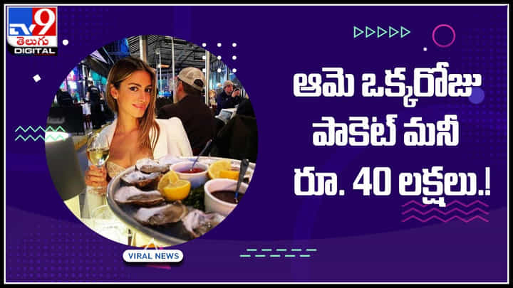Pocket Money 40 lakhs: ఆమె ఒక్కరోజు పాకెట్ మనీ రూ. 40లక్షలు.. చుస్తే మైండ్ బ్లాక్ అవ్వాల్సిందే..! Pocket Money 40 lakhs: ఆమె ఒక్కరోజు పాకెట్ మనీ రూ. 40లక్షలు.. చుస్తే మైండ్ బ్లాక్ అవ్వాల్సిందే..!