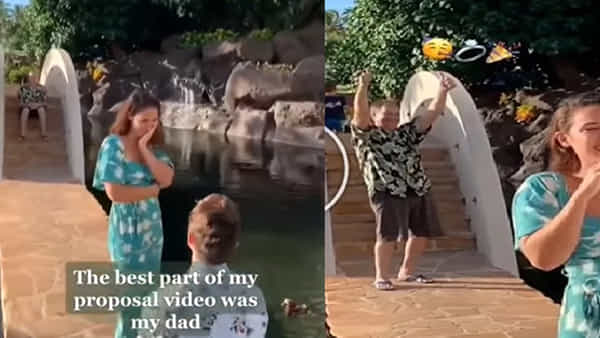 Viral Video: తండ్రి ముందే కూతురికి పెళ్లి ప్రపోజ్.. ఫాదర్ రియాక్షన్ చూస్తే మీరు ఫిదా అవుతారు..