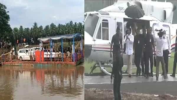 CM Jagan Konaseema Tour: వర్షంలోనూ సీఎం జగన్ పర్యటన.. బాధితులను పరామర్శించడానికి పంటిపై, ట్రాక్టార్ పై పయనం