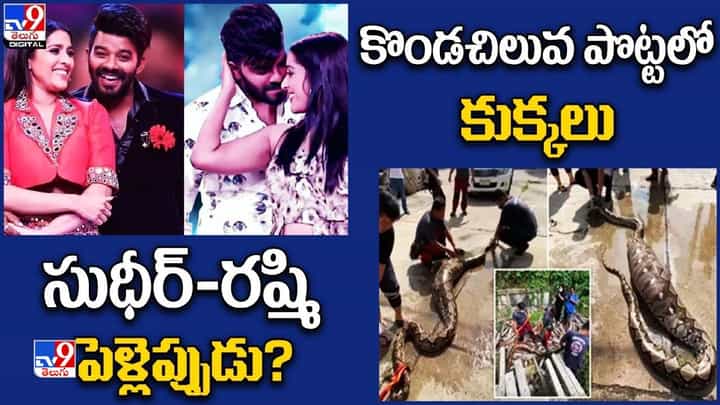 Digital News Round Up: సుధీర్-రష్మి పెళ్లెప్పుడు? | కొండచిలువ పొట్టలో కుక్కలు..లైవ్ వీడియో Digital News Round Up: సుధీర్-రష్మి పెళ్లెప్పుడు? | కొండచిలువ పొట్టలో కుక్కలు..లైవ్ వీడియో