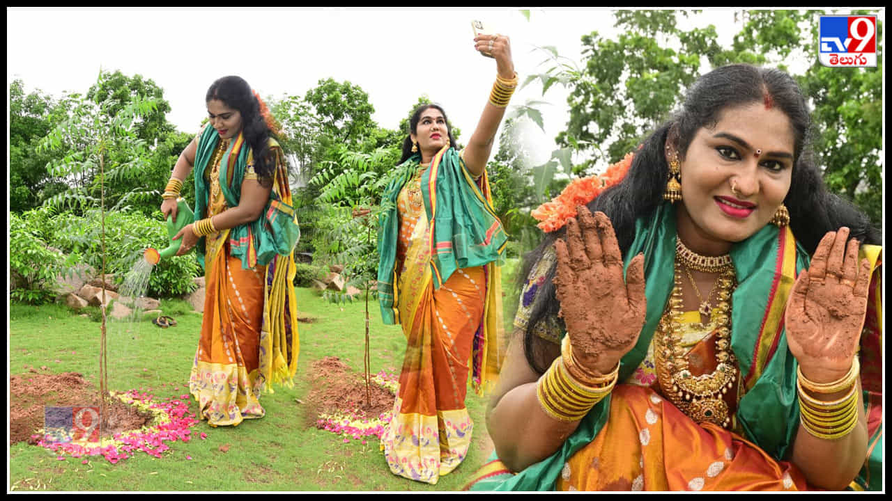 గ్రీన్ ఇండియా చాలెంజ్ లో బాగంగా మొక్కలు నాటిన జోగిని శ్యామల ఫొటోస్..