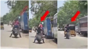 Viral Video: బైక్‌పై గర్ల్‌ఫ్రెండ్‌తో రొమాన్స్ చేయాలనుకున్నాడు.. కట్ చేస్తే.. దెబ్బకు ఫ్యూజులౌట్!