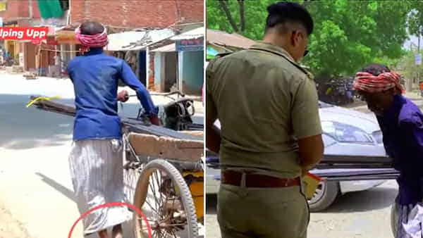 Viral Video: మానవత్వం అంటే ఇదే.. రిక్షావాలా కష్టం చూసి చలించిపోయిన పోలీస్.. ఏం చేశాడంటే.. వీడియో