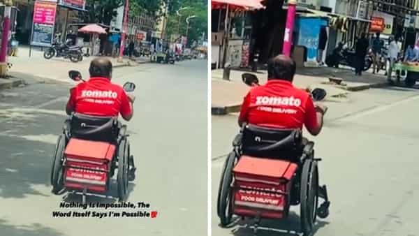 Viral Video: వీల్ చైర్లో ఫుడ్ డెలివరీ.. ఫిదా అవుతోన్న నెటిజన్లు.. వైరల్ వీడియో..
