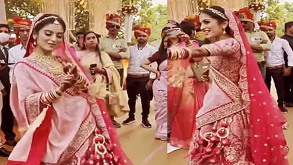 Viral Video: బరాత్ లో వధువు డ్యాన్స్.. అందమైన స్టెప్పులు వేస్తూ వరుడికి గ్రాండ్ వెల్కమ్.. వీడియో వైరల్