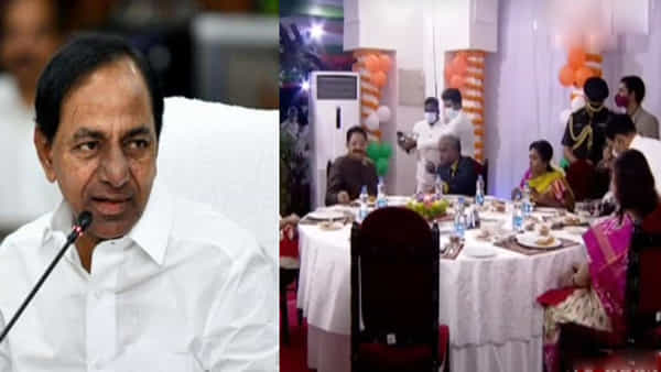 CM KCR: రాజ్భవన్ ఎట్ హోమ్ కార్యక్రమానికి సీఎం కేసీఆర్ దూరం.. కనిపించని టీఆర్ఎస్ నేతలు..