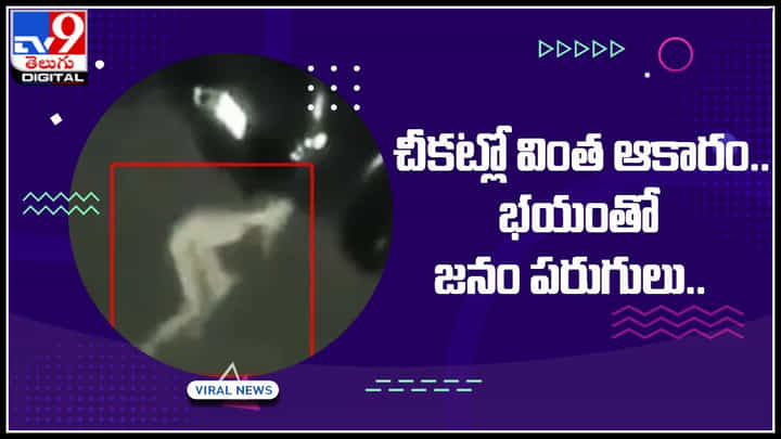 Viral Video: చీకట్లో వింత ఆకారం.. భయంతో జనం పరుగులు.. ట్రెండ్ అవుతున్న వీడియో.. చూసి మీరేమంటారో.. Viral Video: చీకట్లో వింత ఆకారం.. భయంతో జనం పరుగులు.. ట్రెండ్ అవుతున్న వీడియో.. చూసి మీరేమంటారో..