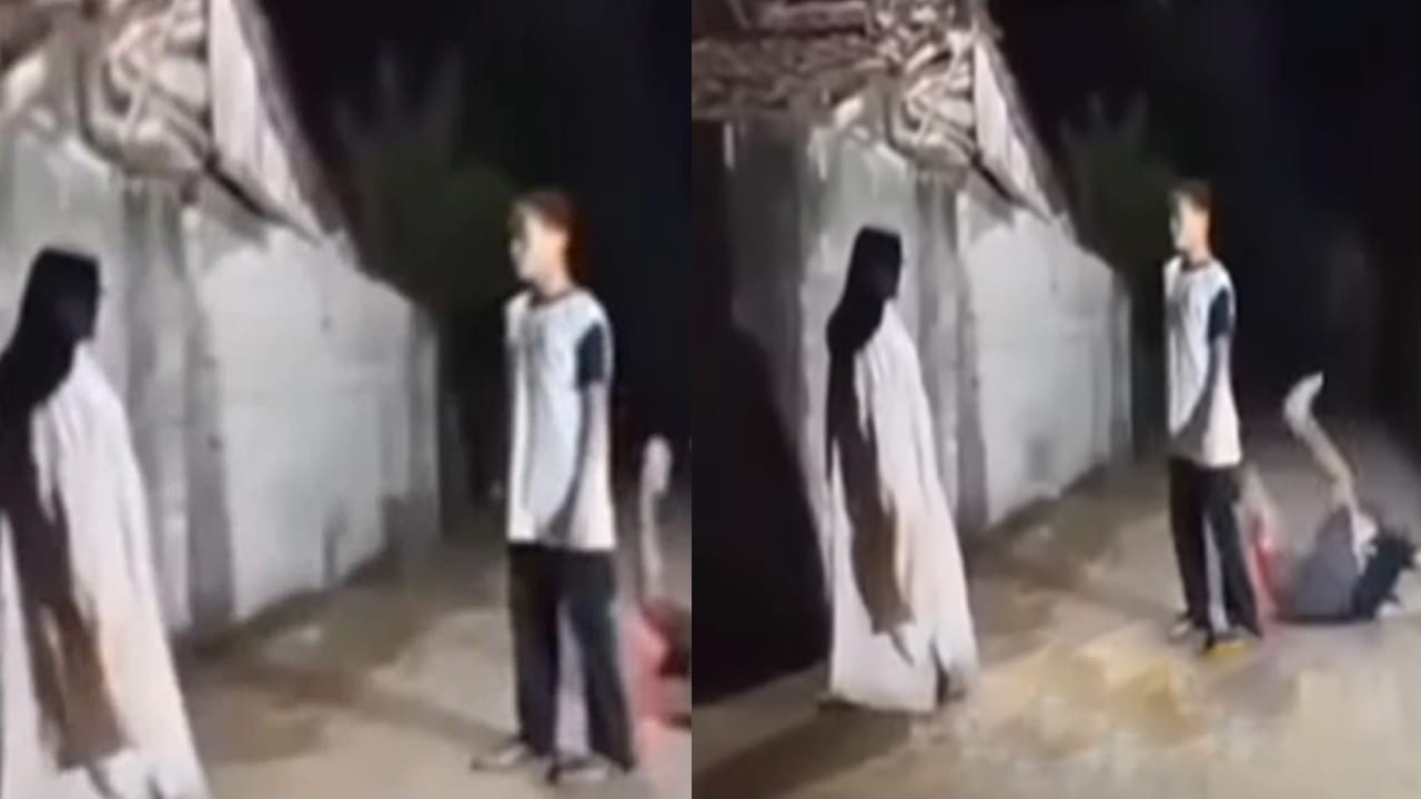 Viral Video: ఒక్కసారిగా ఎదురుపడిన దెయ్యం.. ఆ యువకుడు ఏంచేశాడో చూడండి..